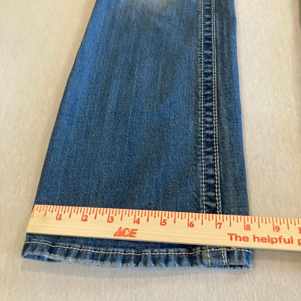 Miss Me Bootcut Jeans 29 (28x31.5) Medium Wash Embellished Distressed JW5180B12